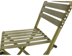Sedia da campeggio pieghevole con schienale verde