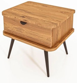 Comodino in legno di quercia in colore naturale Kula - The Beds