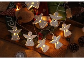 Retlux - Catena natalizia LED 10xLED/2xAA/bianco caldo 2m angioletti