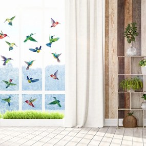 Set di adesivi per finestre 20 pezzi 40x60 cm Hummingbirds - Ambiance