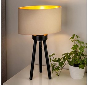 Duolla - Lampada da tavolo OVAL VEGAN 1xE27/15W/230V diametro 30 cm color crema