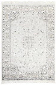 Tappeto Soraya blossom orientale in viscosa crema, L 230 x L 160 cm