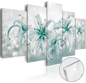 Quadri su vetro acrilico Sapphire Lilies [Glass]