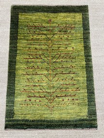 Loribaft Tappeto persiano 60 x 100 Verde (Iran) Annodato A Mano