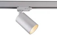 Faretto LED trifase binario track faro attacco lampada GU10 intercambiabile luci ufficio negozio LED COLORE SILVER