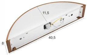 Brilagi - Lampada da parete LED CARVALHO 1xE27/60W/230V rovere ciliegio