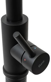REA-B9147 - Miscelatore per lavello con doccetta estraibile FRESH 39,5 cm, nero opaco