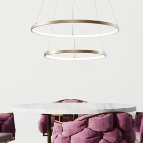 Zuma Line 2023200-GD - Lampadario LED a sospensione con filo BRENO LED/60W/230V 3000/4000/6000K