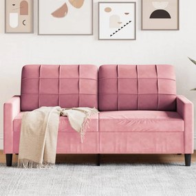 Divano A 2 Posti Rosa 140 Cm İn Velluto /
