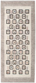 Gabbeh Tappeto 90x200 Beige (Iran) Annodato A Mano