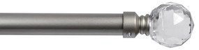 Kit bastone per tenda estensibile da 120 a 210 cm Luce in ferro cromo Ø 20 mm