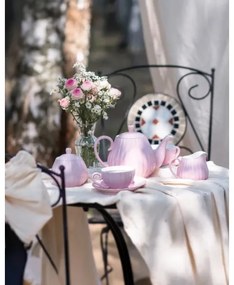 Set da caffè in porcellana 15 pezzi, rosa