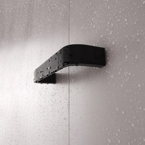 NIMCO NKC 30035-90 - Appendiabiti da parete NIKAU 39 cm opaco nero