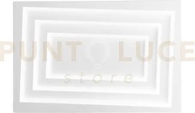 Plafoniera led hypnotic bianca 55w 7040lm cct 3000k 4000k 6500k 60x...