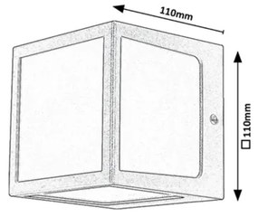 Rabalux 77042 - Applique a LED da esterno LED/10W/230V IP54 antracite