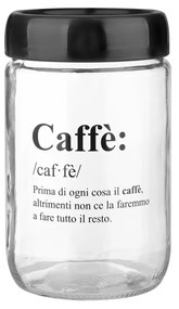 Barattolo caffè in vetro 660 ml con scritta