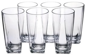 VESTA Set 6 bicchieri TUMBLER alti - in 2 varianti TRASPARENTE