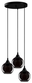 Lampadario su corda SMOKED 3xE27/40W/230V