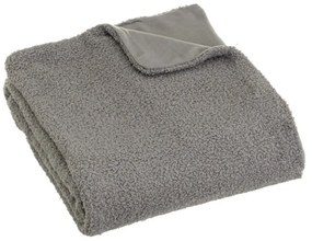 Coperta grigia in sherpa 130x160 cm Sherpa Bouclé – Casa Selección