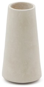 Kave Home - Vaso Silvara in cartapesta bianca 10 cm