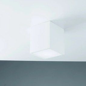 Plafoniera design Living E27 bianco 14 cm