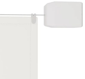 Paravento Verticale Bianco 140x800 cm Tessuto Oxford