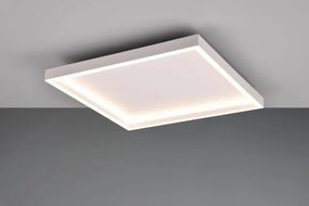 Plafoniera led quadrata con bordo in metallo bianco rotonda r64502132