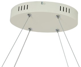 Lampada a sospensione scandinava beige 110 cm con LED dimmerabile a 3 livelli - Circuit