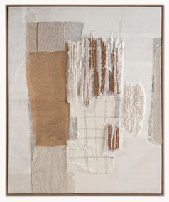 Quadro su tela fatto a mano con cornice in legno Guyana