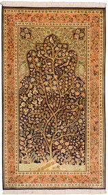 Cashmere Silk Tappeto 160x90 Beige (Indian) Annodato A Mano