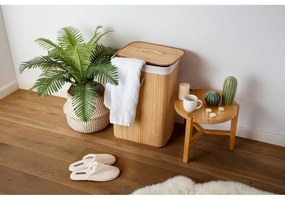 Cesto portabiancheria in bambù di colore naturale 78 l Bamboo - Compactor