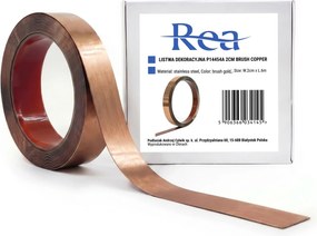 Listello decorativo autoadesivo Rea P14454A 2cm Brush Copper