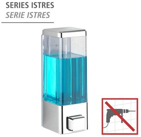 Dispenser di sapone in plastica a parete in argento 0,32 l Istres - Wenko