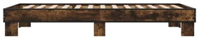 Giroletto rovere fumo 90x190 cm in legno multistrato e metallo