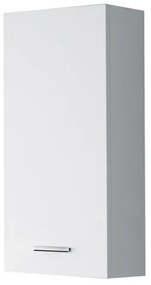 Pensile bagno sospeso 35 cm bianco con ripiano regolabile Desya