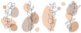 Stampa su tela – Natura morta minimalista di piantine