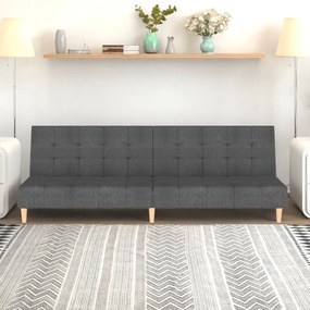 Divano Letto A 2 Posti Grigio Chiaro İn Tessuto /