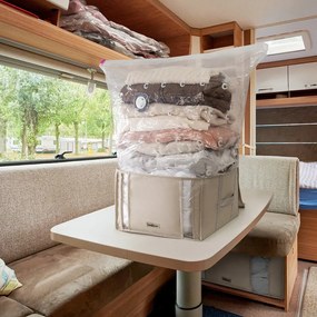 Organizer per vestiti sottovuoto in tessuto 42x40x25 cm Life – Compactor