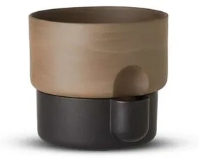 Oasis Flowerpot Large Black/Brown - Northern