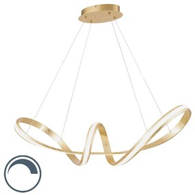 Lampada a sospensione design oro LED 90 cm - BELINDA