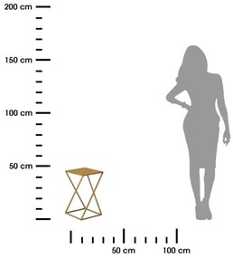 Portafiori 40x24 cm oro