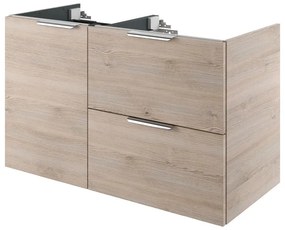 Mobile da bagno sotto lavabo Neo  L 105 x H 64 x P 48 cm 3 cassetti 1 anta, lavabo non incluso