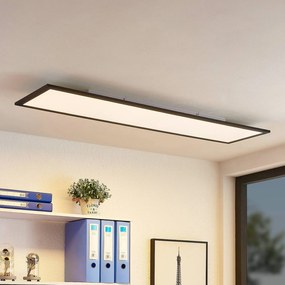 Pannello LED Lindby Nelios, 120 x 30 cm, 4000K, nero, metallo Nelios, Nero, Soggiorno / Sala da pranzo, Alluminio, Moderno, Pannello LED