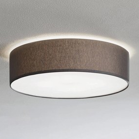 Plafoniera soffitto Rondo TK Lighting, dimmerabile, Alluminio / Grigio / Zincato, Camera da letto, Tessuto / Stoffa / Seta, Moderno, Plafoniera