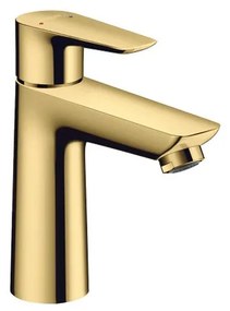 Rubinetto per lavabo a canna media Talis E oro levigato lucido HANSGROHE H 16.2 cm