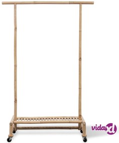vidaXL Supporto Appendiabiti in Legno di Bambù