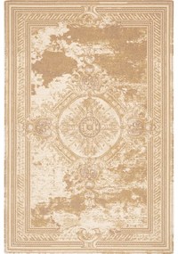 Tappeto in lana beige 133x180 cm Emily - Agnella