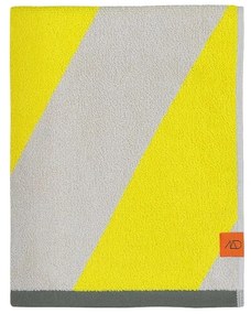 Set di asciugamani gialli in spugna in cotone organico 2 pz 40x55 cm Diagonal - Mette Ditmer Denmark