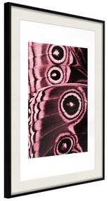 Poster  Butterfly Wings  Cornice Quadri Cornice nera con pass-partout, Larghezza x Altezza Home decor 30x45