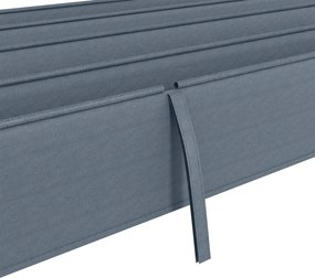 Telo di Ricambio per Pergola da Giardino 286x245 cm in Poliestere Grigio Scuro...